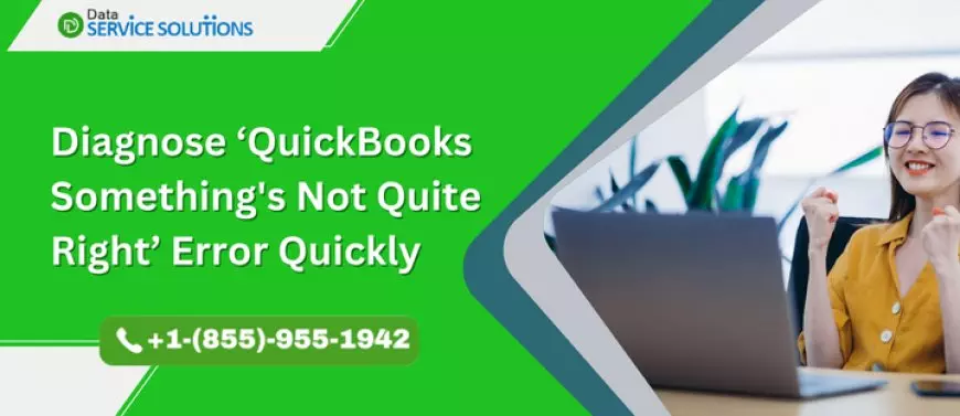 Diagnose ‘QuickBooks Something's Not Quite Right’ Error Quickly